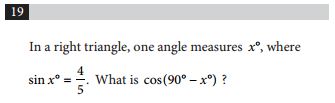 SAT and ACT comparison item 12 - math